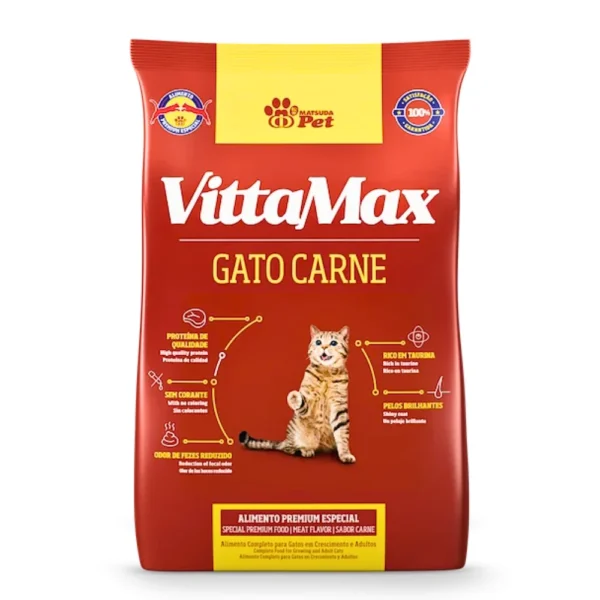 VITTAMAX Meat Flavor Dry Food For Adult Cats 1 kg