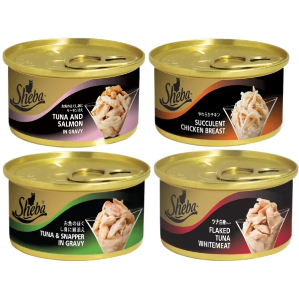 Sheba Wet Cat Food Can In Gravy 85g