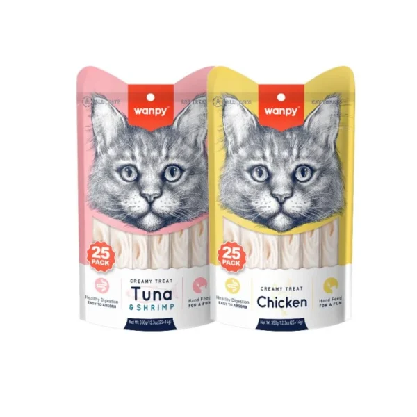 Wanpy Creamy Treats For Cats – 25 Pack