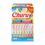 Inaba Churu 20 tubes Tuna & Seafood Variety Box Treats For Cats