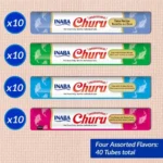 Inaba Churu 40 Tubes Tuna & Seafood Variety Box Treats For Cats - Image 3