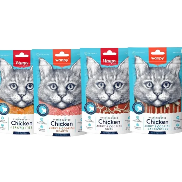 Wanpy Oven Roasted Cat Treats 80g