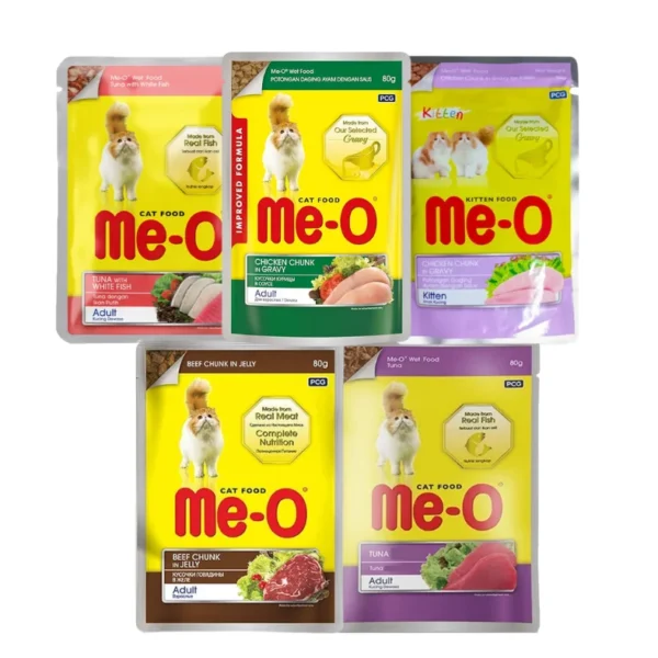 Me-O Cat Wet Food Pouches 80g