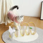Spiral Tunnel Cat Toy With Feathers - Image 2