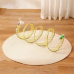 Spiral Tunnel Cat Toy With Feathers - Image 3