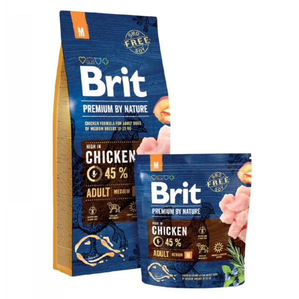 Brit Premium by Nature Dry Food For Medium Adult Dogs 1 Kg