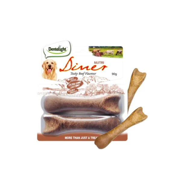Dentalight Nutri Diner Tasty Beef Dog Treats 90g