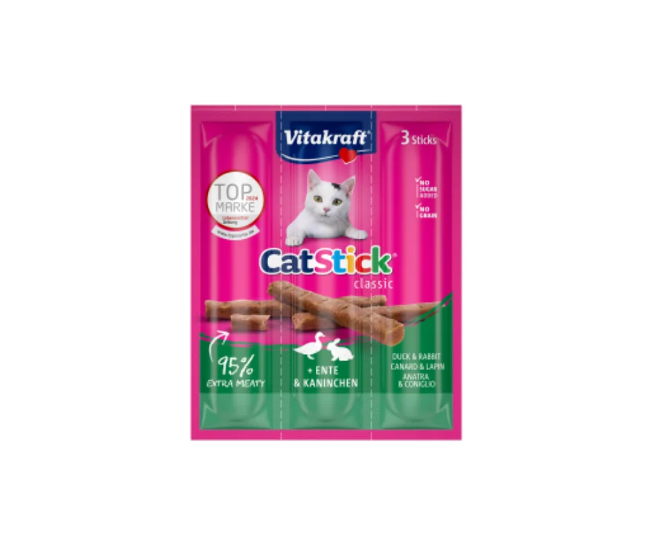 Untitled design - 2026-03-16T141936.140 Vitakraft Cat Stick With Duck & Rabbit 3 Sticks - Image 1