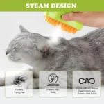Cat Steam Brush for Massage & Removing Tangled Hair - Image 3