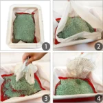 Cat litter liner - Reusable filter net with drawstrings - Image 3