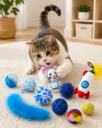 Colourful Cat Toy Gift Set - Image 2