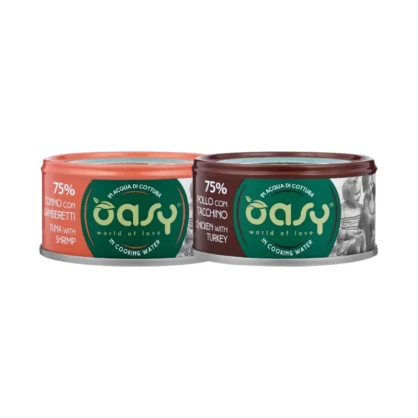 Oasy Wet Food for Adult Cats MORE LOVE Cans 70g