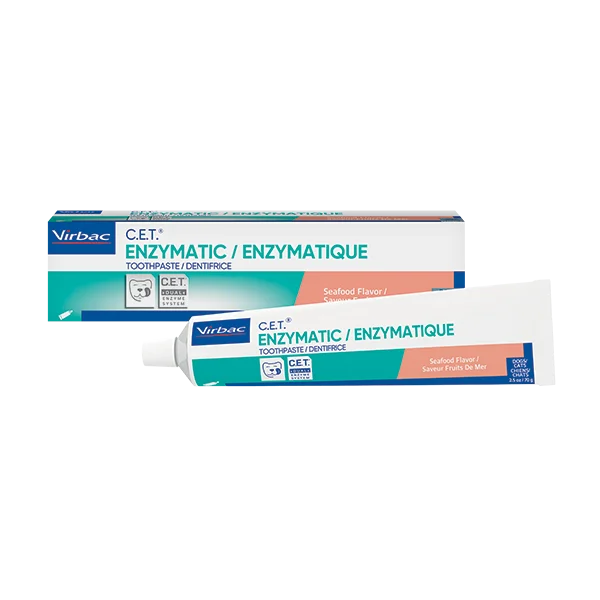 imgi_12_CET_ENZYMATIC_Toothpaste_Seafood-US-packshot_WEB_600X600_face Virbac Enzymatic Toothpaste 70g - Image 1