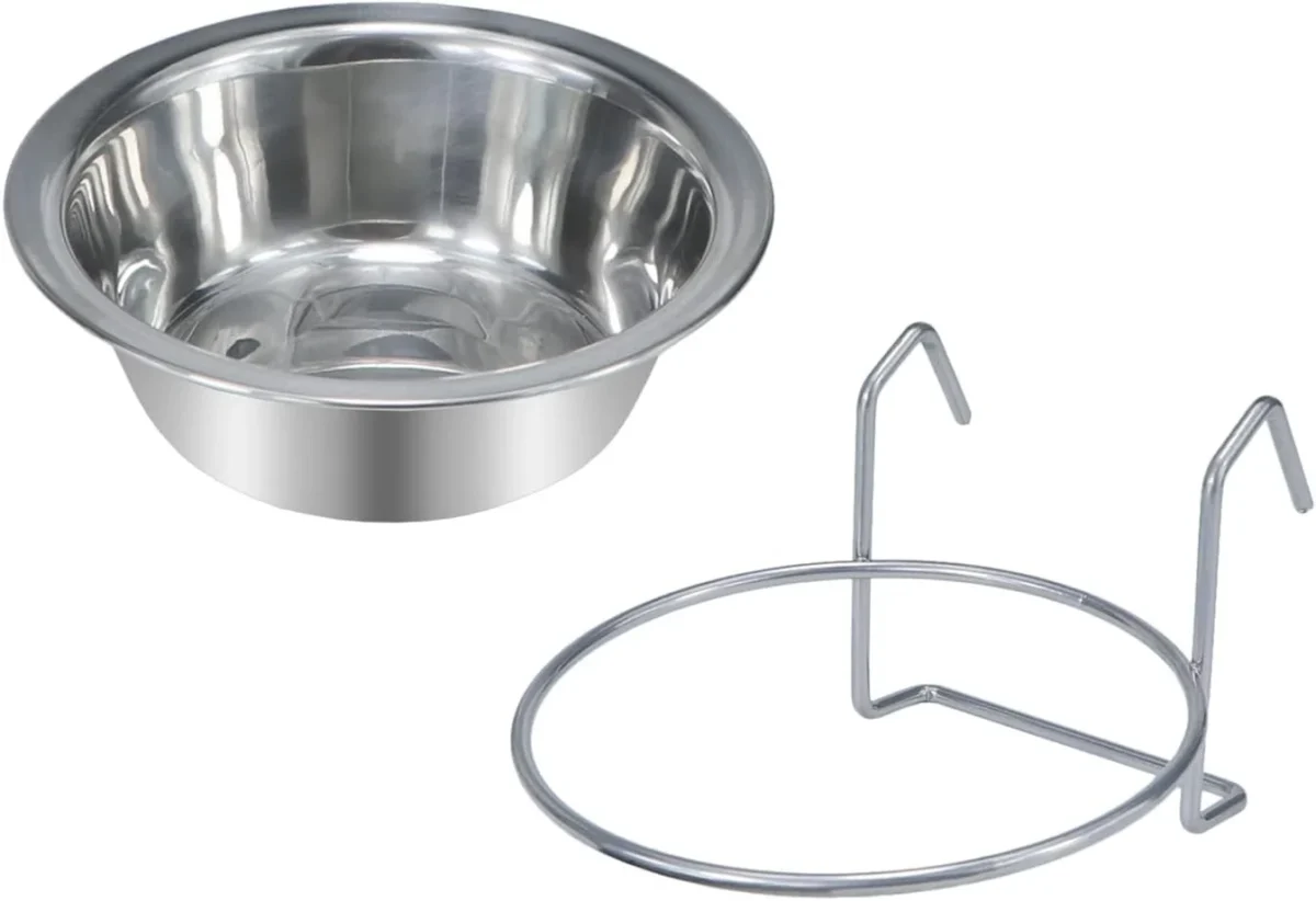 Pet Bowl Stainless Steel Hanging Food Water Bowls - Image 5