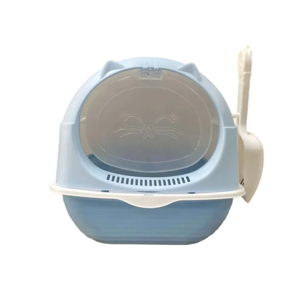 Closed Litter Box With Door + Shovel