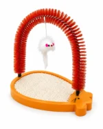 Self Grooming Cat Brush Arch with Scratcher - Image 2