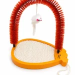 Self Grooming Cat Brush Arch with Scratcher