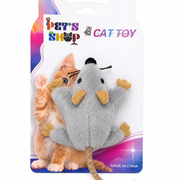 Pets shop grey mouse toy