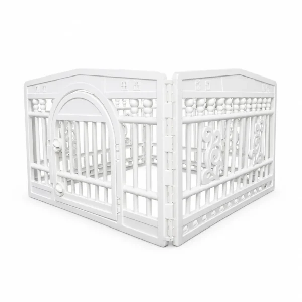 Plastic Dog Barrier With a Door