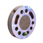 Round Cat Scratching toy with a ball