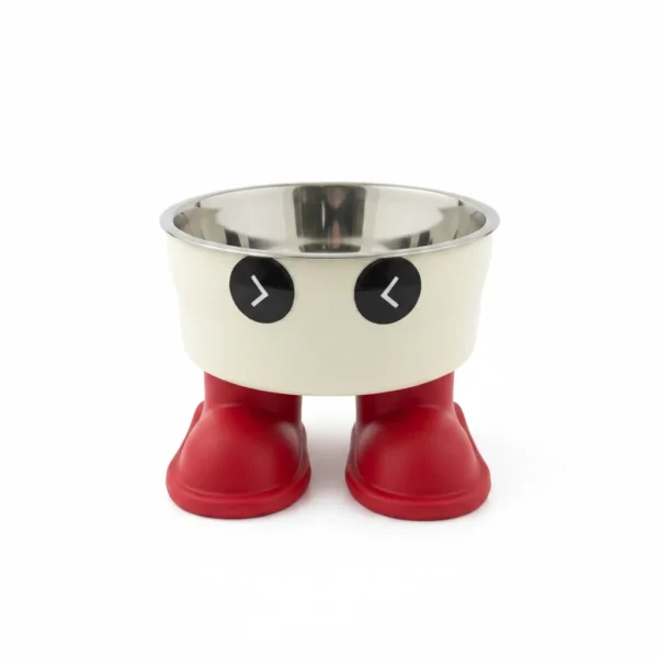 Pet Food Rounded Bowl With Legs Holders