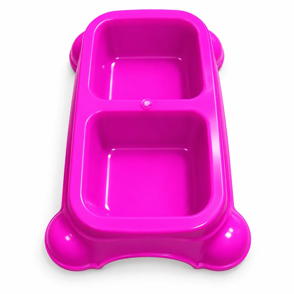 Double plastic bowl for pets - Image 2