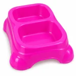 Double plastic bowl for pets - Image 3