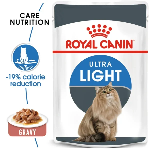 Royal Canin Wet Cat Food Pouches light weight in gravy 85g