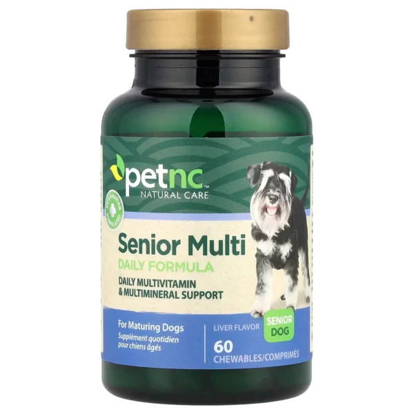 Petnc senior multi tablets for senior dogs 60 chewable tablets